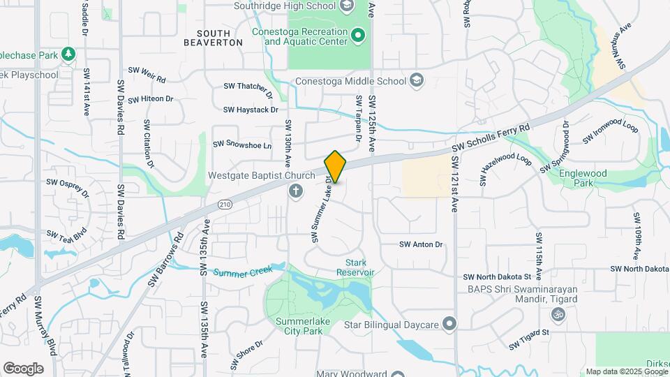 10720 SW Summer Lake Dr Map and Location Details