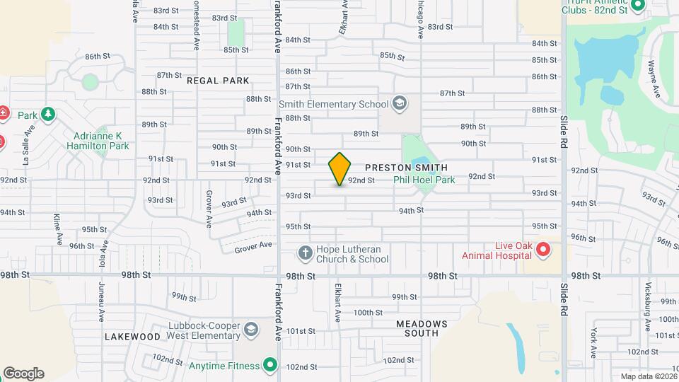 5704 93rd St Map and Location Details