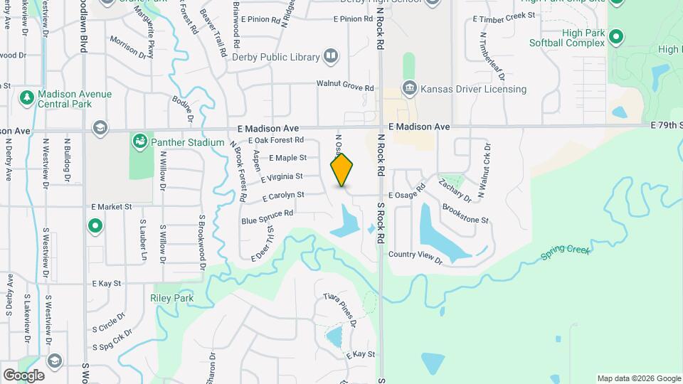 113-117 N Osage Rd Map and Location Details