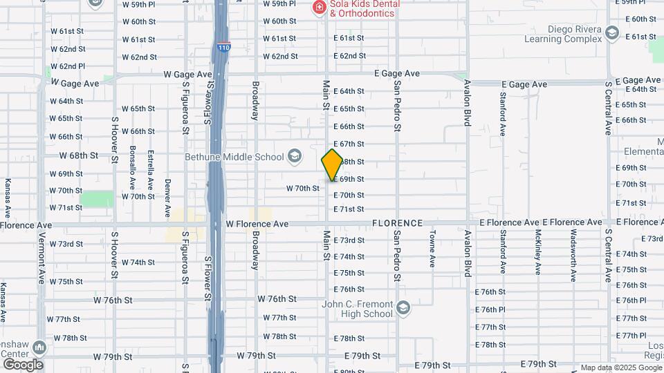 6910 S Main St Map and Location Details