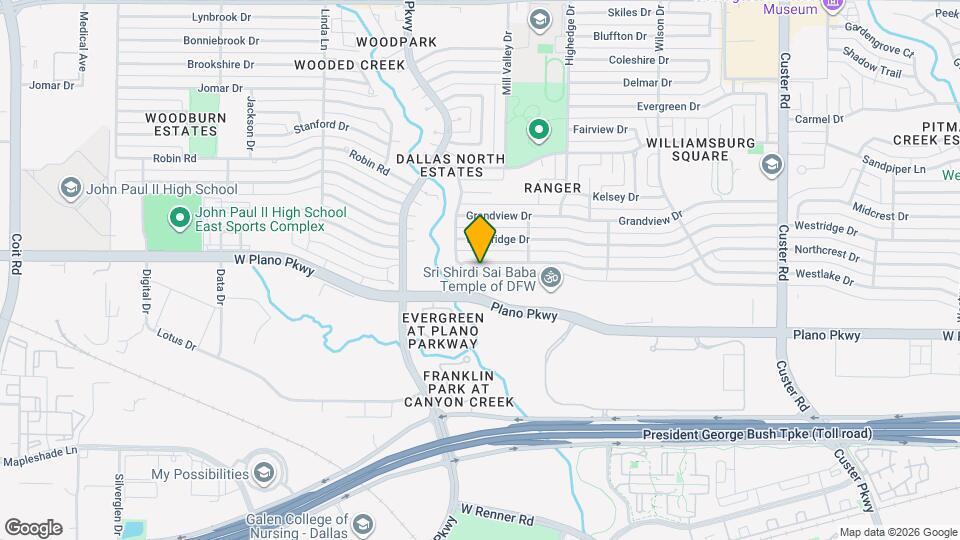 2728 Northcrest Dr Map and Location Details