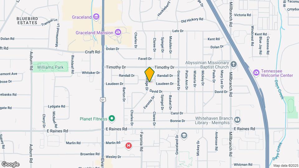 3960 Hermitage Dr Map and Location Details