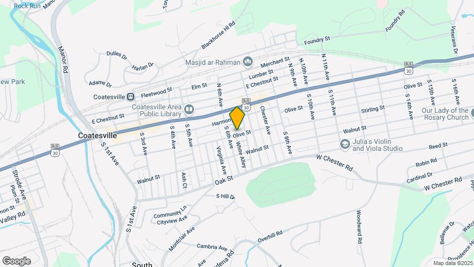 617 Olive St Mapa y Detalles de la Ubicación