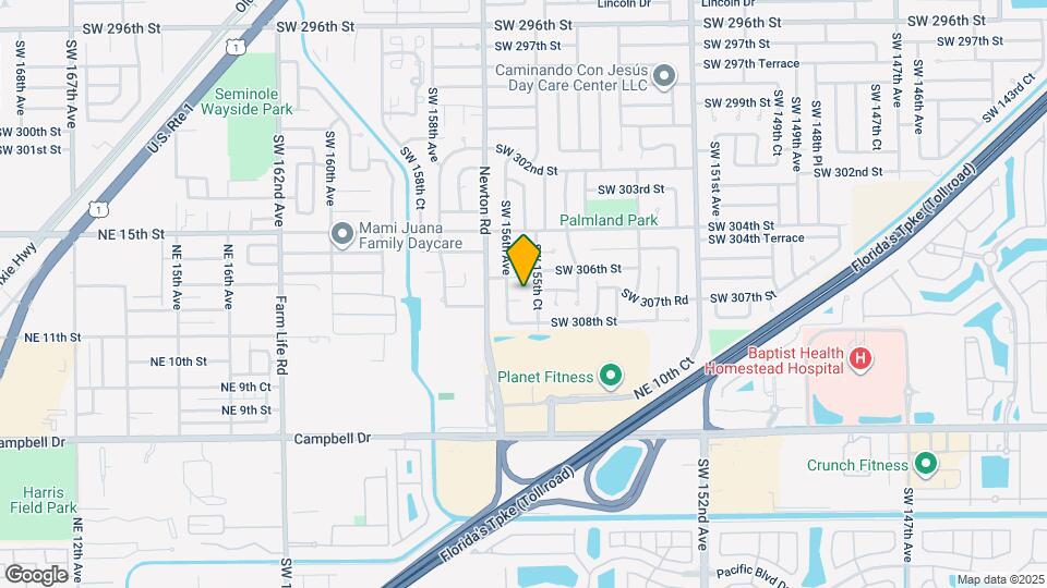 15551 SW 307th St Mapa y Detalles de la Ubicación