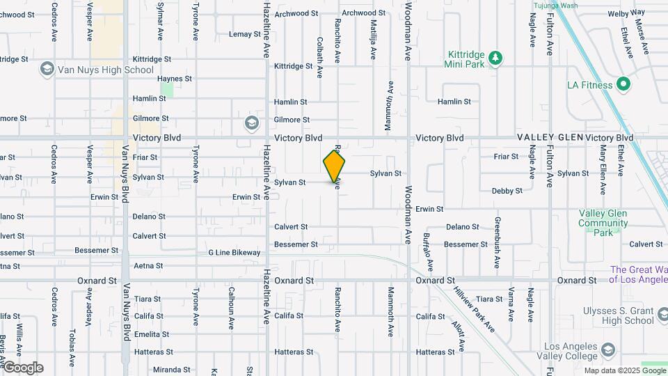 13906 Sylvan St Map and Location Details