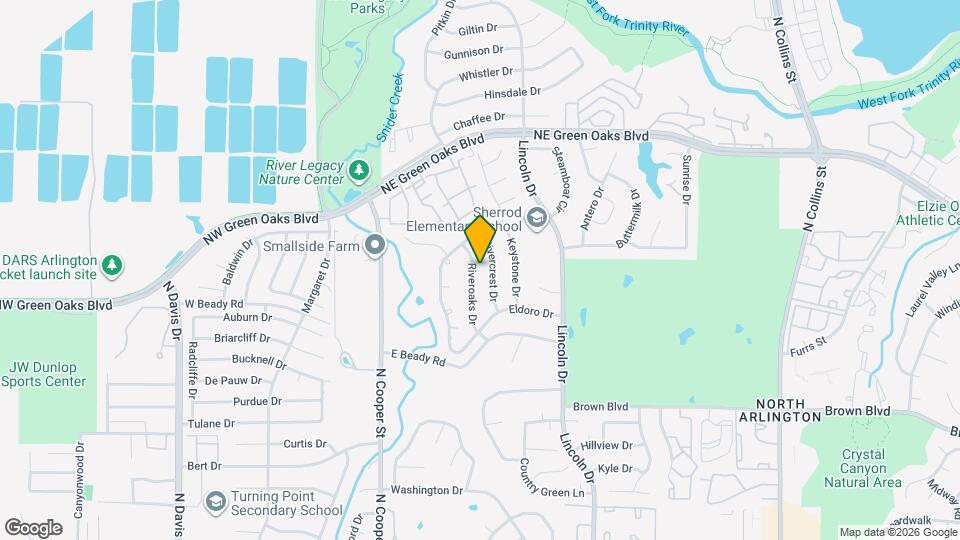 Spacious Arlington home near River Legacy Park Mapa y Detalles de la Ubicación