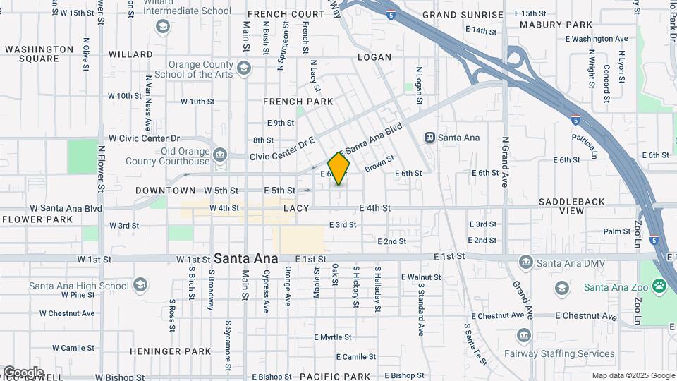 616 S Van Ness Ave, Unit 616 A Map and Location Details