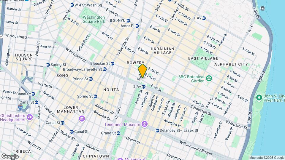 32 E 1st St Map and Location Details