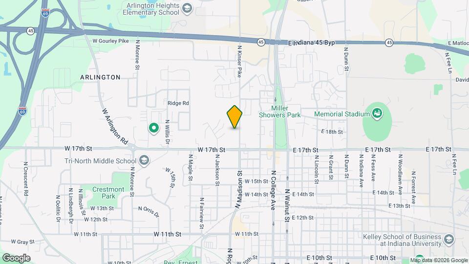 1317 N Kinser Pike, Unit B Mapa y Detalles de la Ubicación