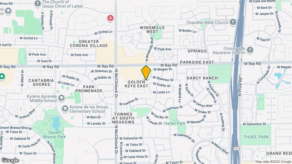 871 N Los Feliz Dr Map and Location Details