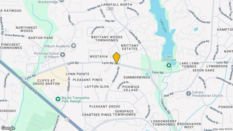 6717 Glendower Rd Map and Location Details