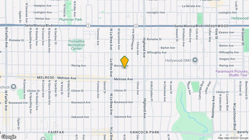 743 N Orange Dr Map and Location Details