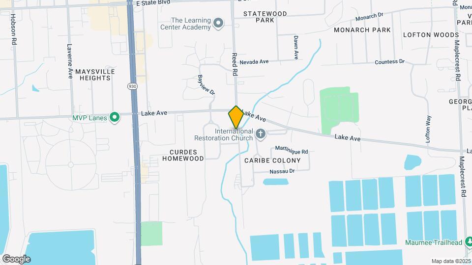 1315 Reed Rd Mapa y Detalles de la Ubicación