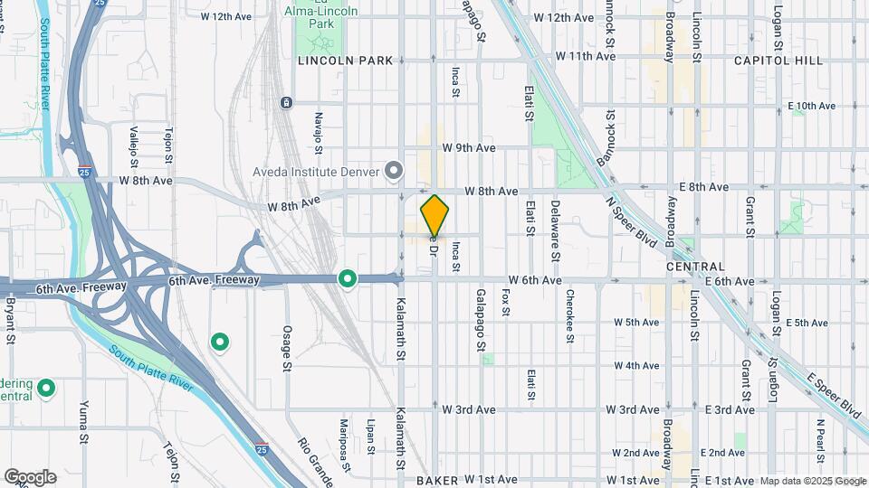 665 Santa Fe Dr Map and Location Details