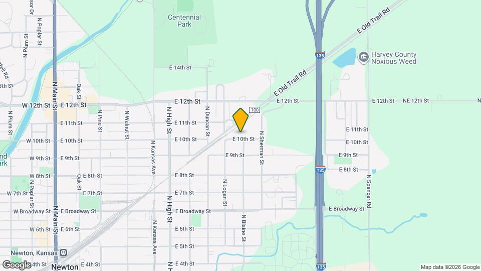 920 E 10th St Map and Location Details