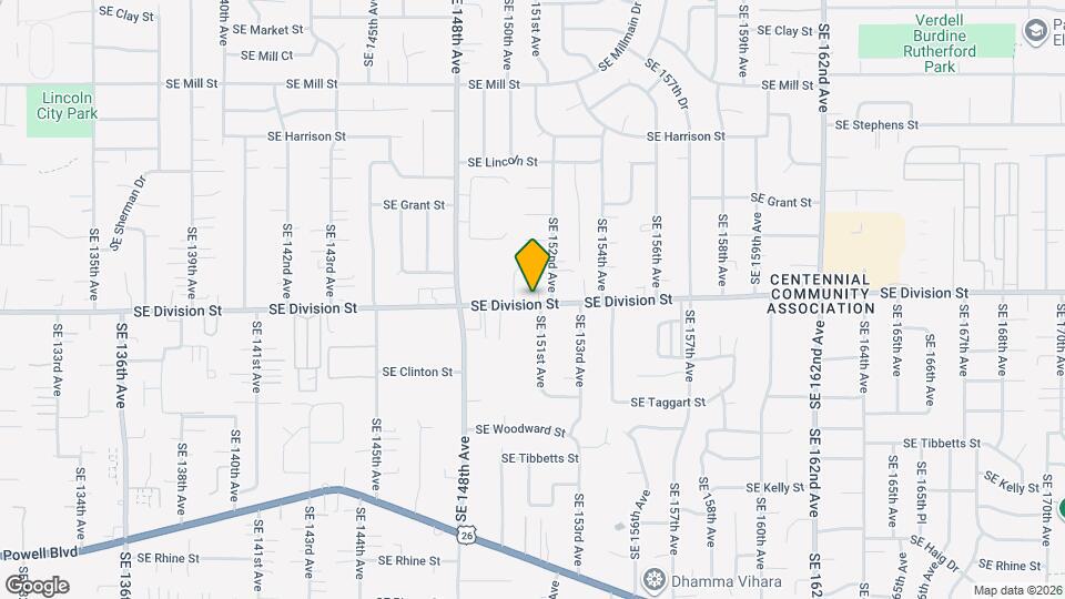 15085 SE Division St Map and Location Details