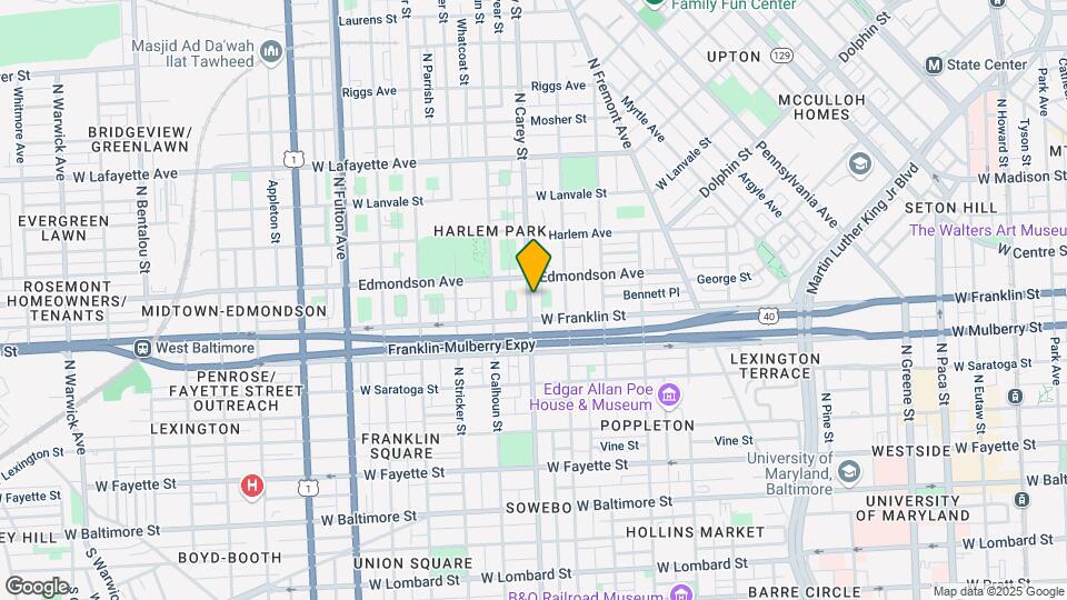 523 N Carey St Map and Location Details