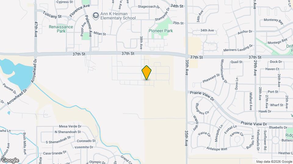 3900 Cascades St Map and Location Details