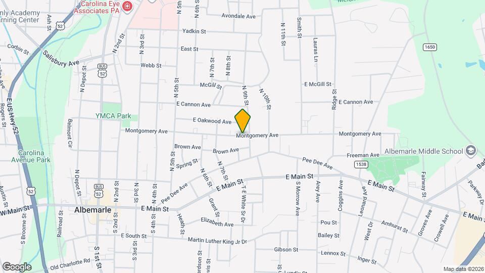 754 Montgomery Ave Map and Location Details