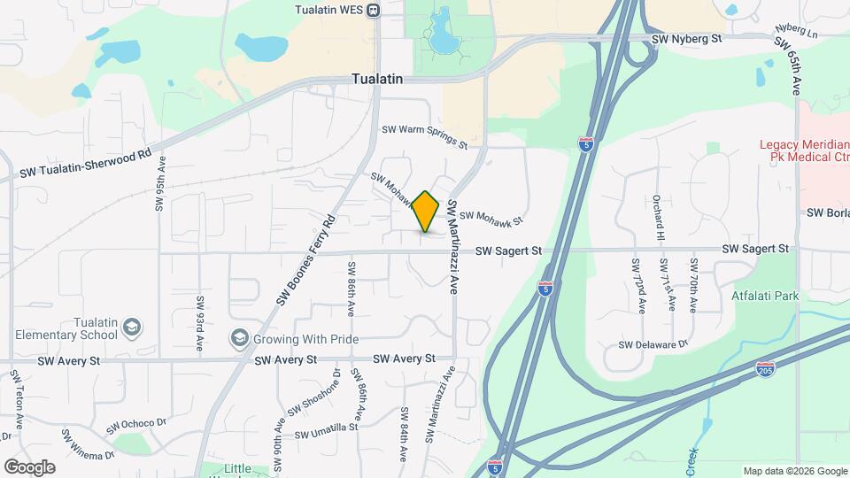 8338 SW Mohawk St Map and Location Details