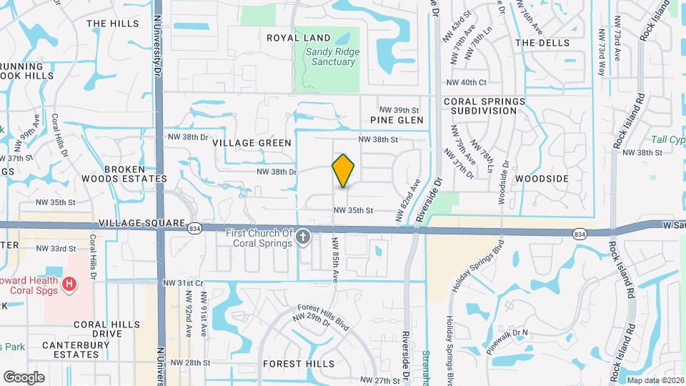 3504 NW 84th Terrace Map and Location Details