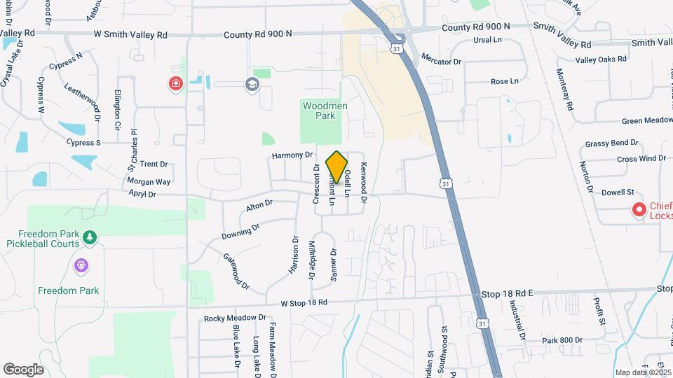 1289 Freemont Ln Map and Location Details