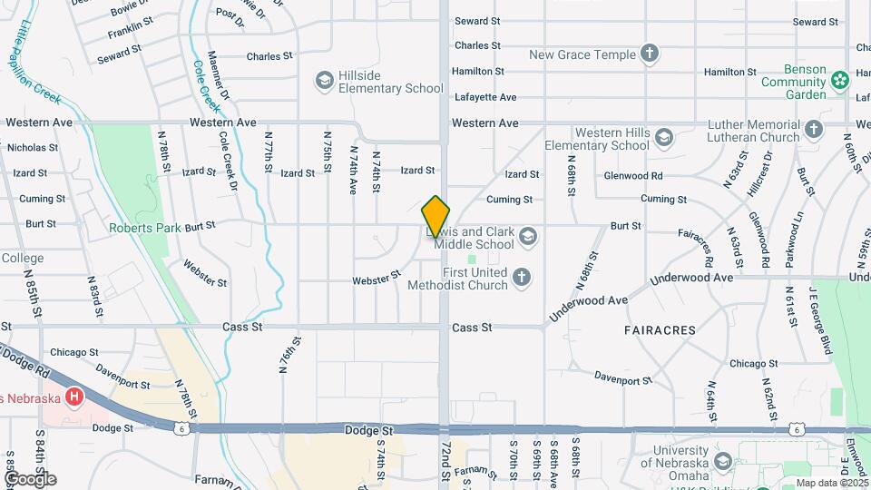 706 N 72nd St Map and Location Details
