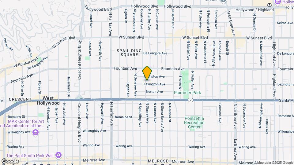7639 Lexington Ave Mapa y Detalles de la Ubicación