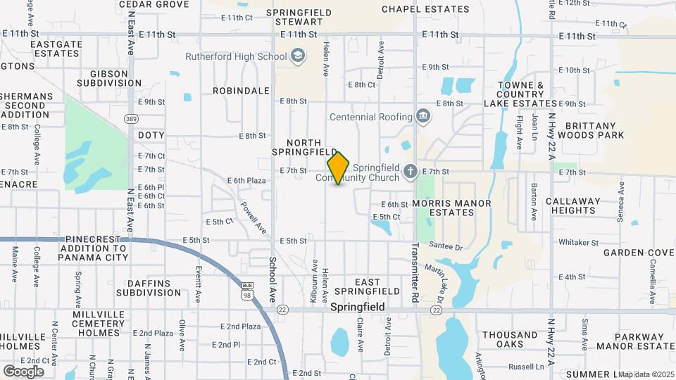 652 Helen Ave Map and Location Details