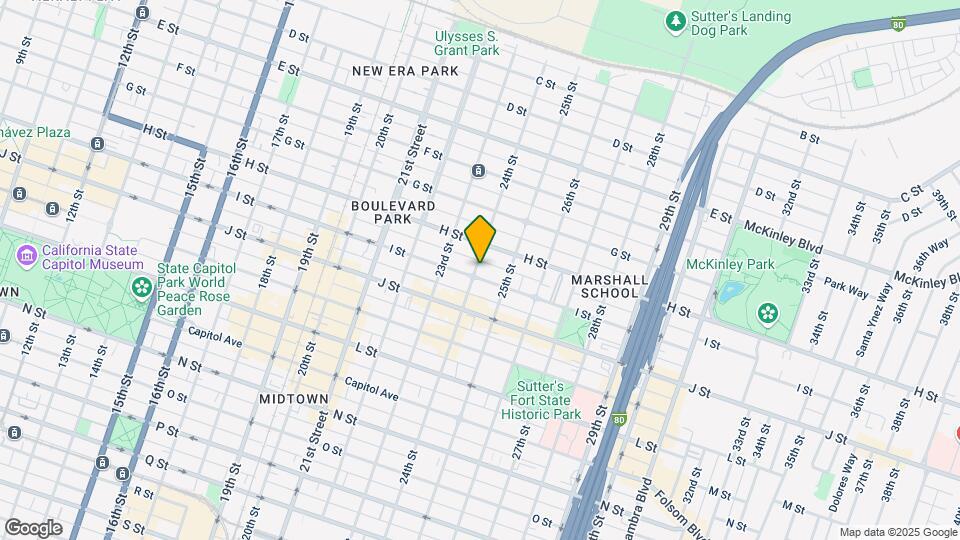 827 24th St Map and Location Details
