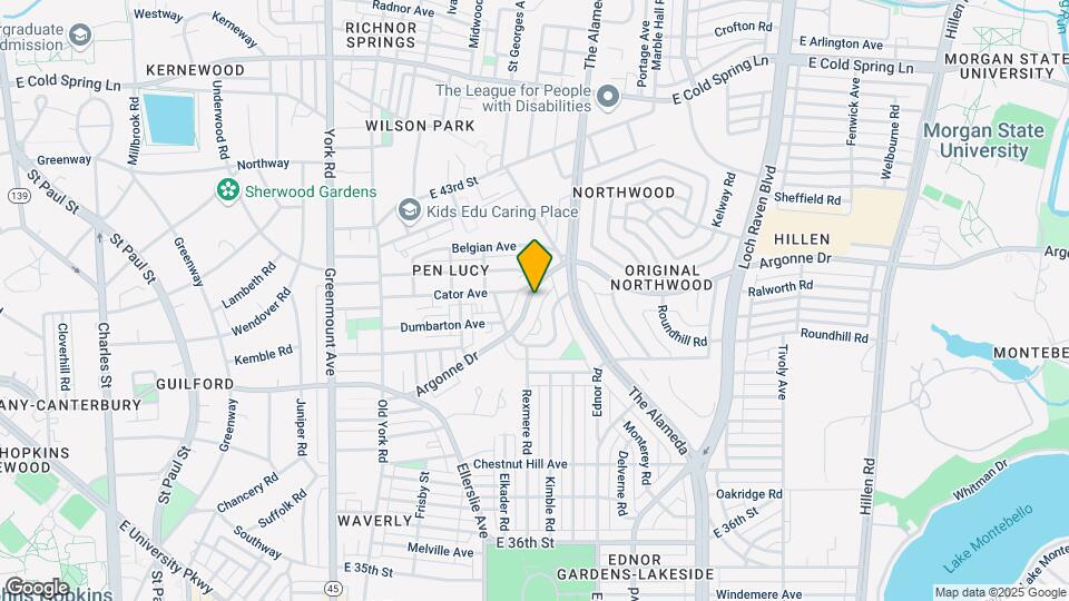 943 Argonne Dr Map and Location Details