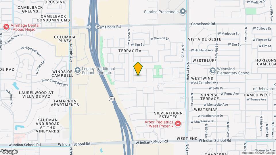 9431 W Willow Bend Ln Mapa y Detalles de la Ubicación