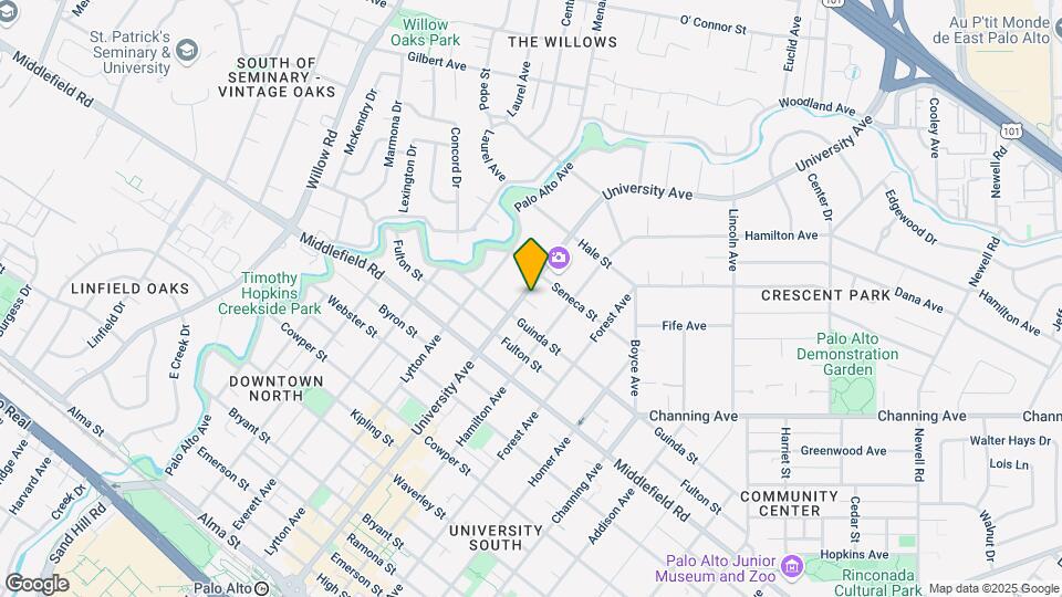 856 University Ave Map and Location Details