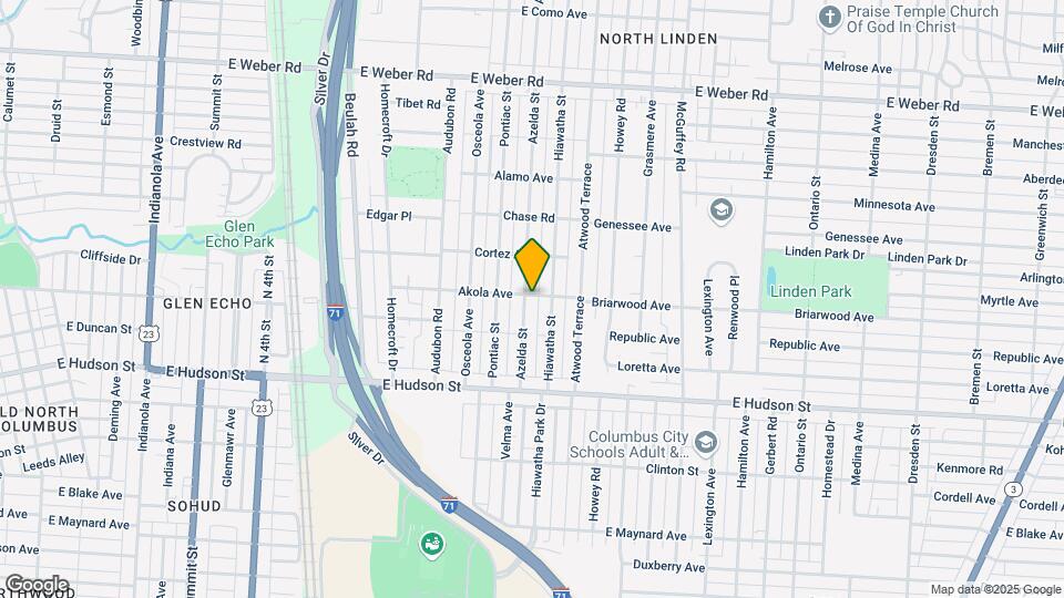 883 Akola Ave Map and Location Details