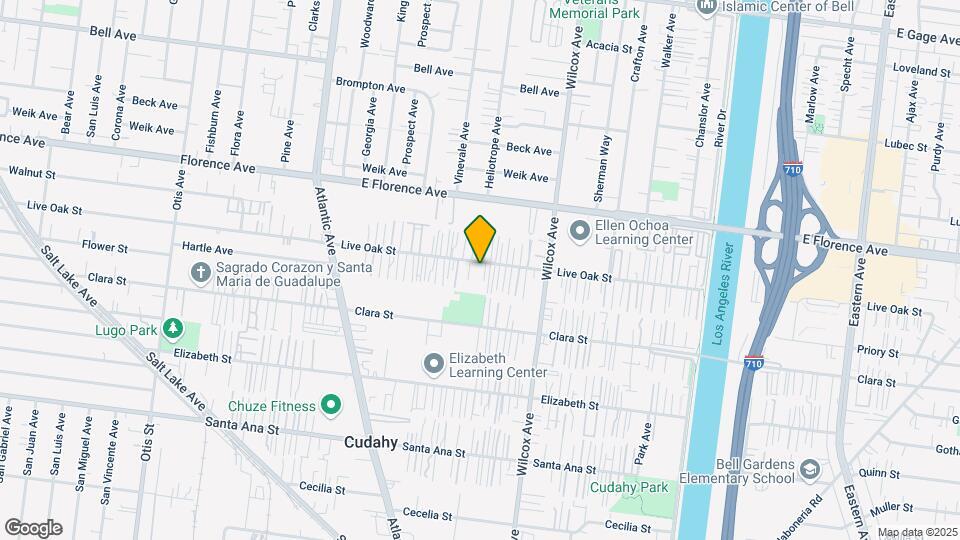 4838 Live Oak St Map and Location Details