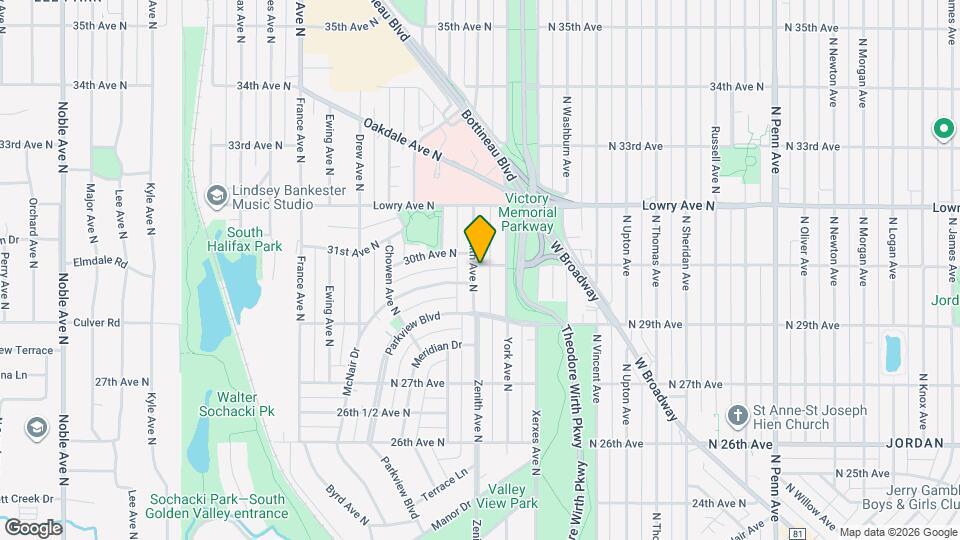 2942 Zenith Ave N Mapa y Detalles de la Ubicación