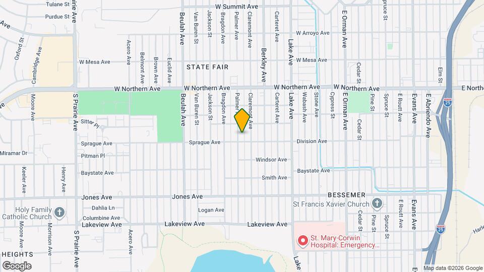 1524 Palmer Ave Map and Location Details