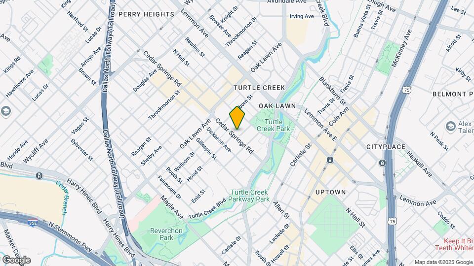 3530 Cedar Springs Rd Map and Location Details