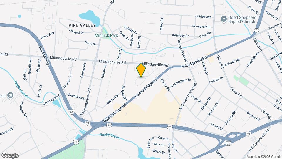 2526 Milledgeville Rd Mapa y Detalles de la Ubicación