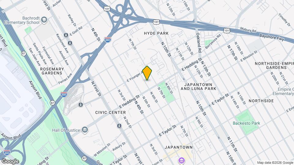 940 N 6th St Map and Location Details