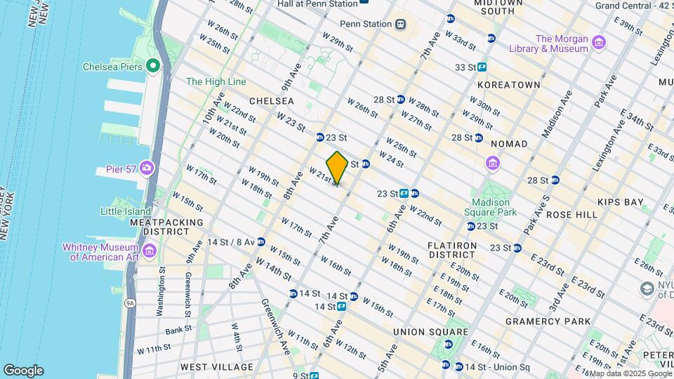 210 W 21st St Mapa y Detalles de la Ubicación