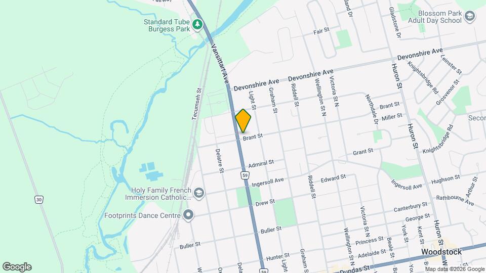 361 Brant St Map and Location Details