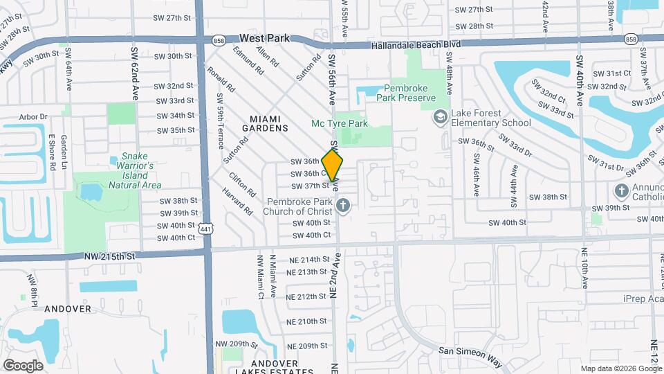 3700 SW 56th Ave Map and Location Details
