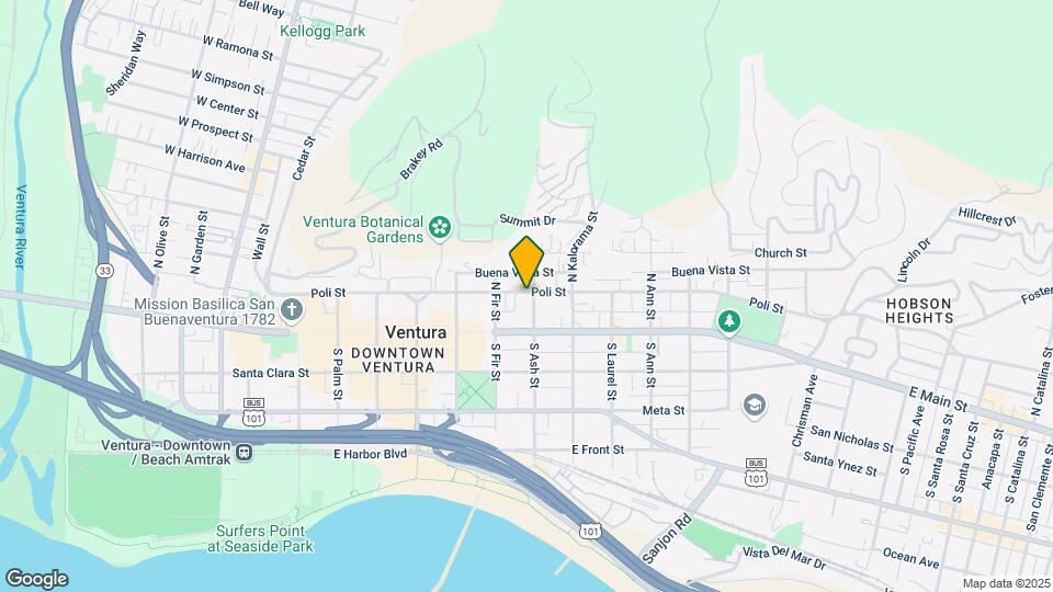 95 N Ash St Mapa y Detalles de la Ubicación