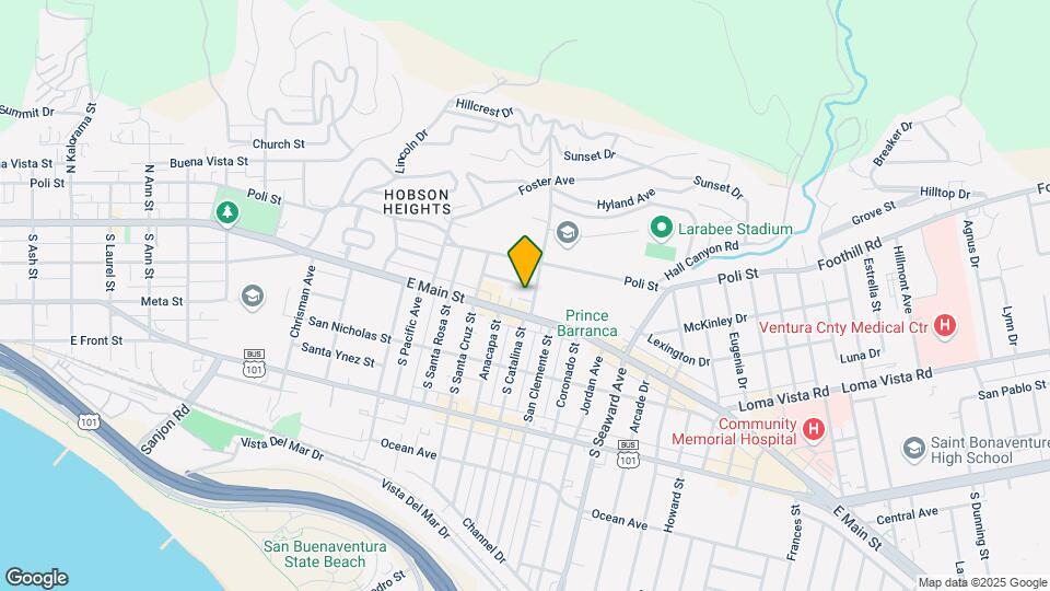2090 Evans Ave Mapa y Detalles de la Ubicación