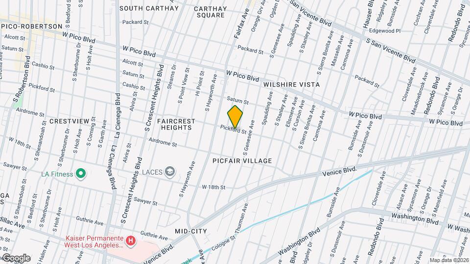 1603 S Ogden Dr Map and Location Details