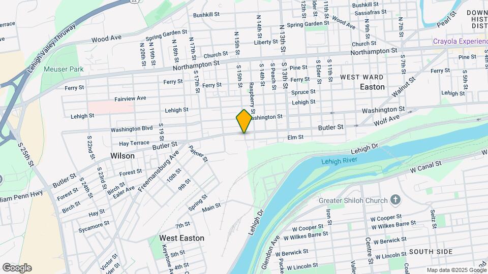 1500 Butler St Map and Location Details