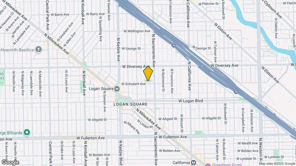 3018 W Schubert Ave, Unit Fl 1 Map and Location Details