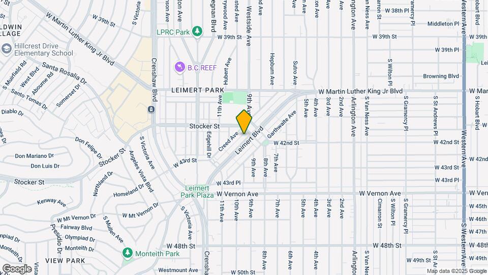 Leimert Park Mapa y Detalles de la Ubicación