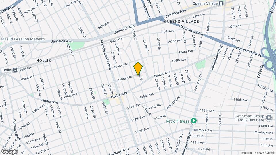109-10 210th St Mapa y Detalles de la Ubicación